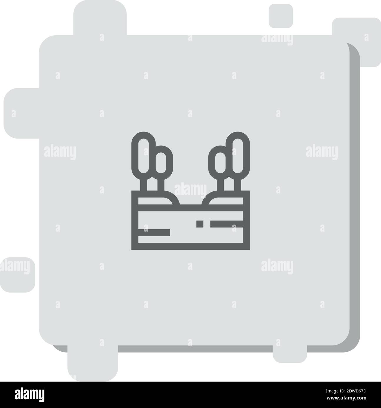 forest vector icon modern simple vector illustration Stock Vector Image ...