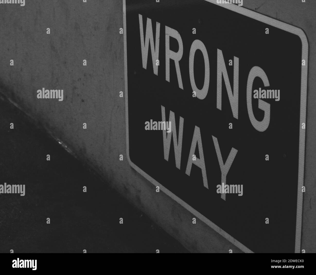 Parking Garage Warning Sign Black And White Stock Photos Images Alamy