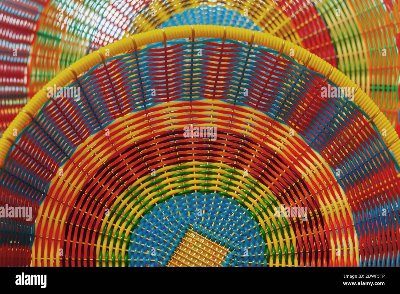 Mexican Woven Colorful Baskets Stock Photo - Alamy