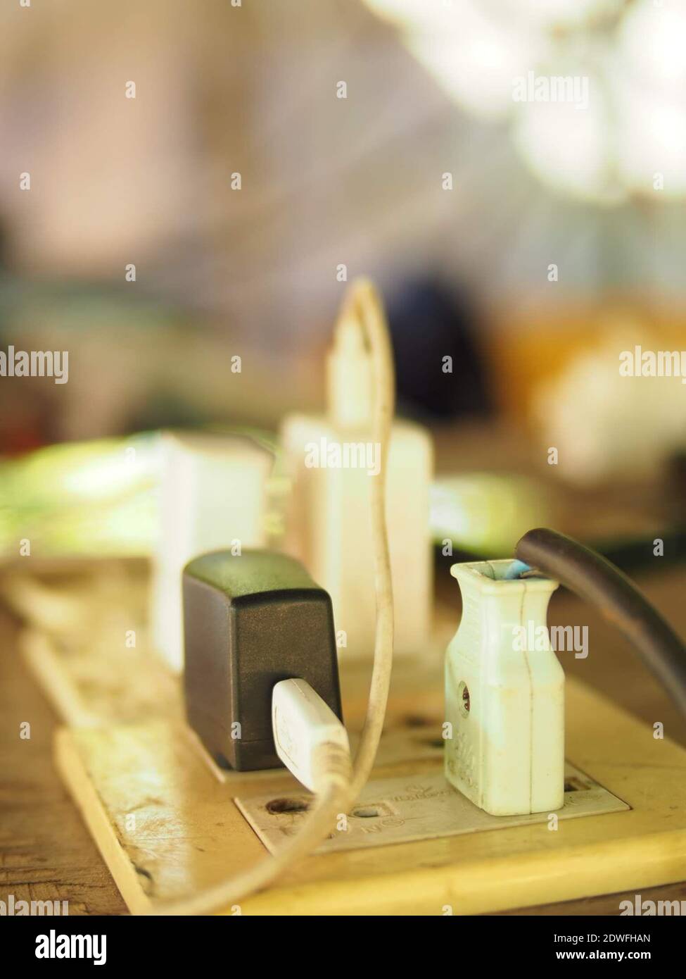 Closeup Of Switch Light On Wall Stock Photo Alamy