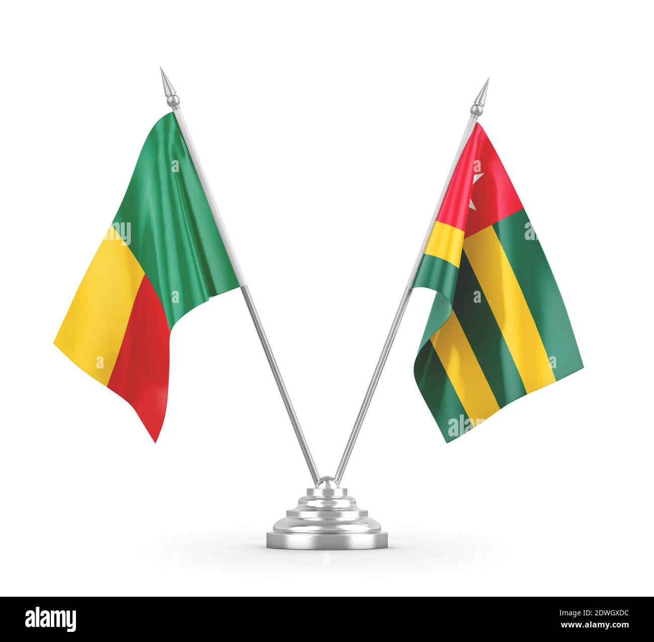 togo-and-benin-table-flags-isolated-on-white-3d-rendering-stock-photo