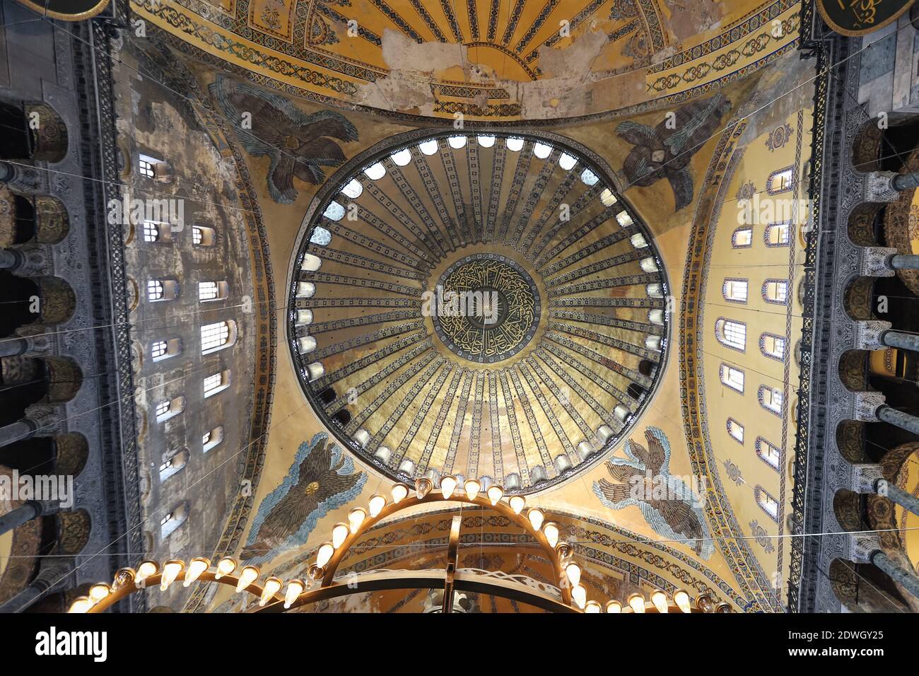 Hagia Sophia Mosque in Sultanahmet, Istanbul City, Turkey Stock Photo ...