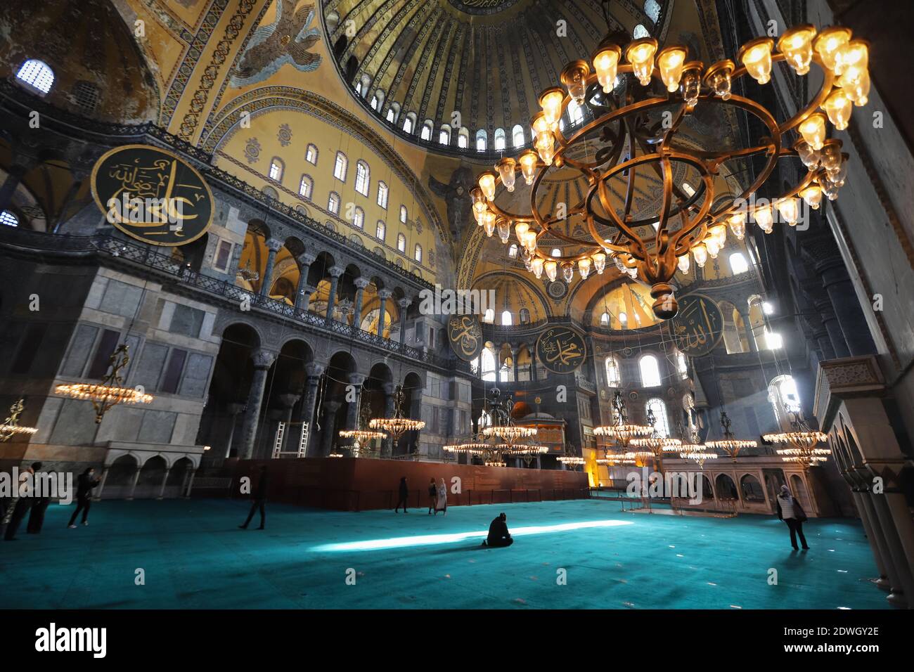Hagia Sophia Mosque in Sultanahmet, Istanbul City, Turkey Stock Photo ...