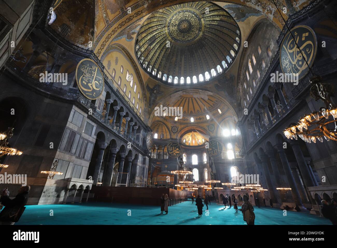 Hagia Sophia Mosque in Sultanahmet, Istanbul City, Turkey Stock Photo ...