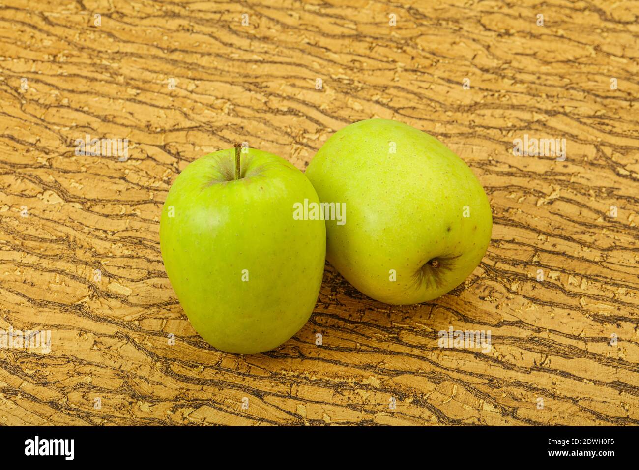 Two Riped Apple Two ripe green sweet tasty apples Stock Photo - Alamy