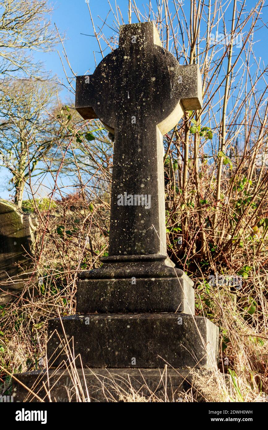 Victorian gravestone at Blackburn Cemetery Stock Photo Alamy
