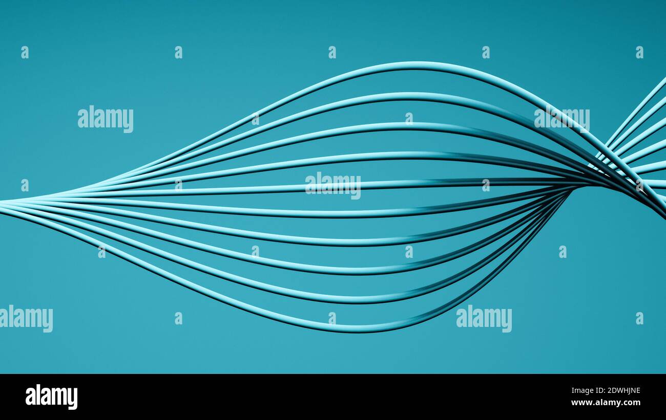 Blue background silver curves hi-res stock photography and images - Alamy