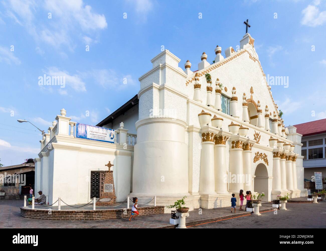 Facade of Laoag Cathedral in Ilocos, Philippines Stock Photo Alamy