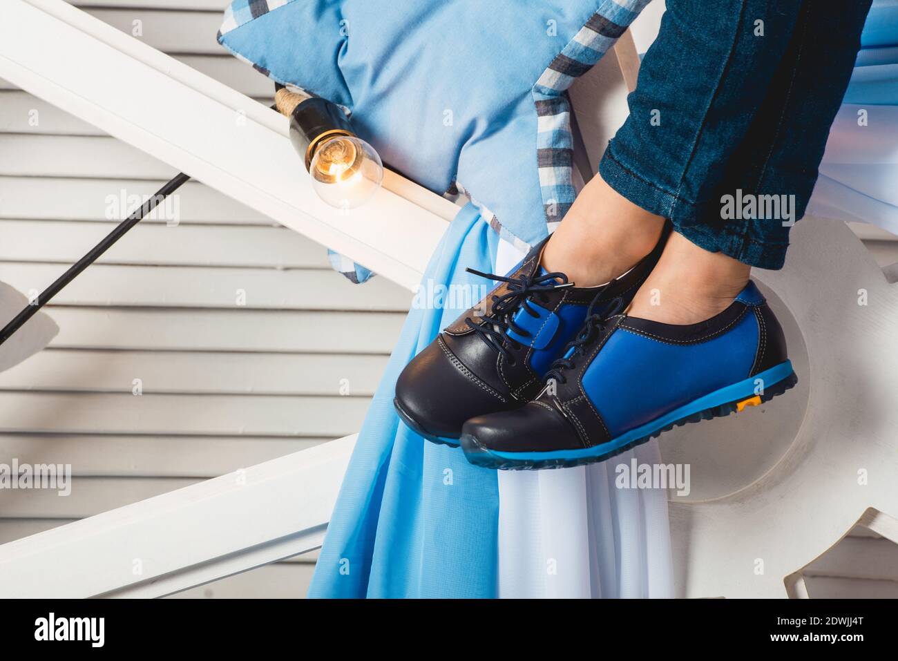 Black shoes and blue jeans hi-res stock photography and images - Page 3 -  Alamy