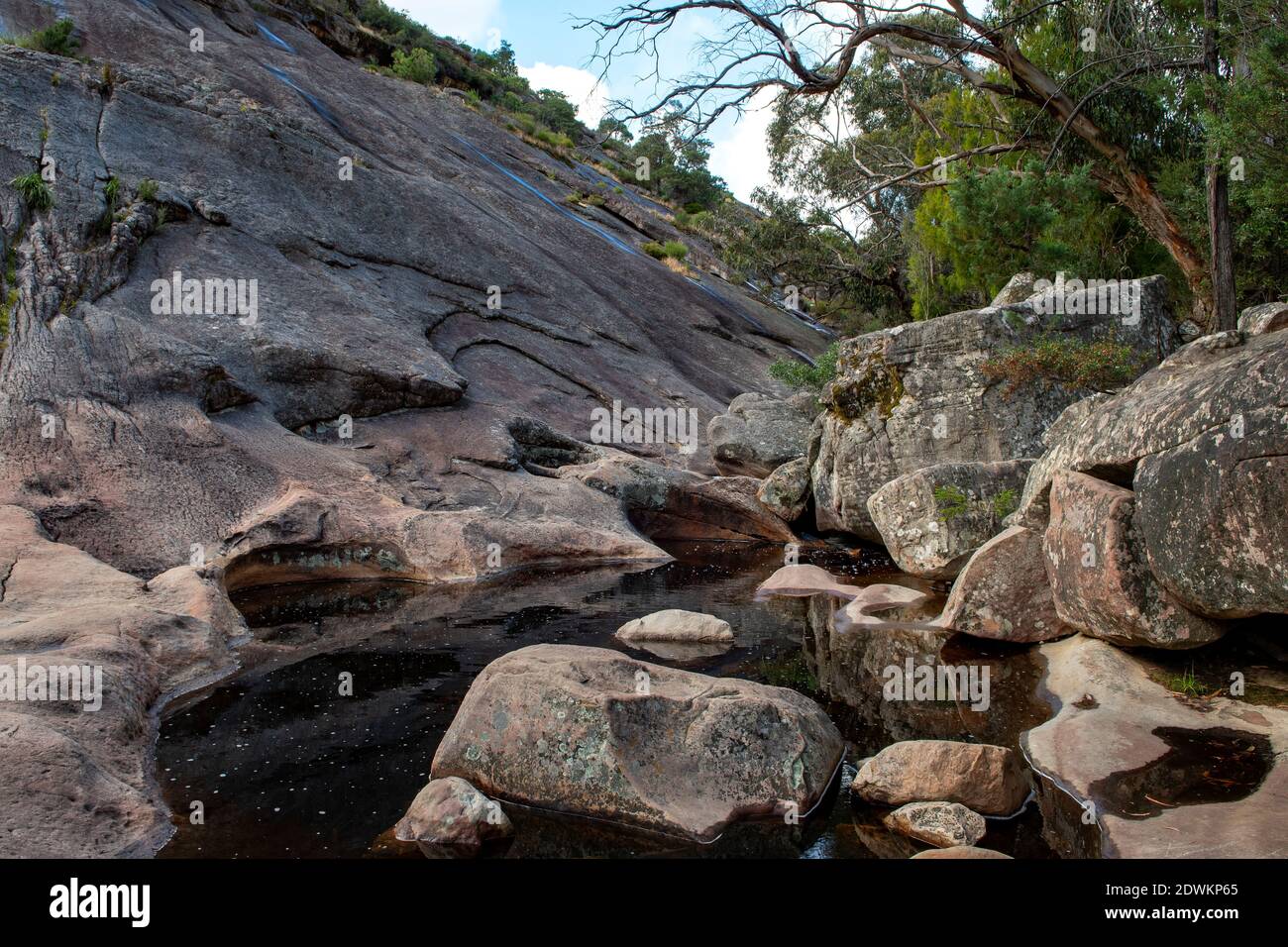 Venus Baths, Grampians National Park, Victoria, Australia Stock Photo