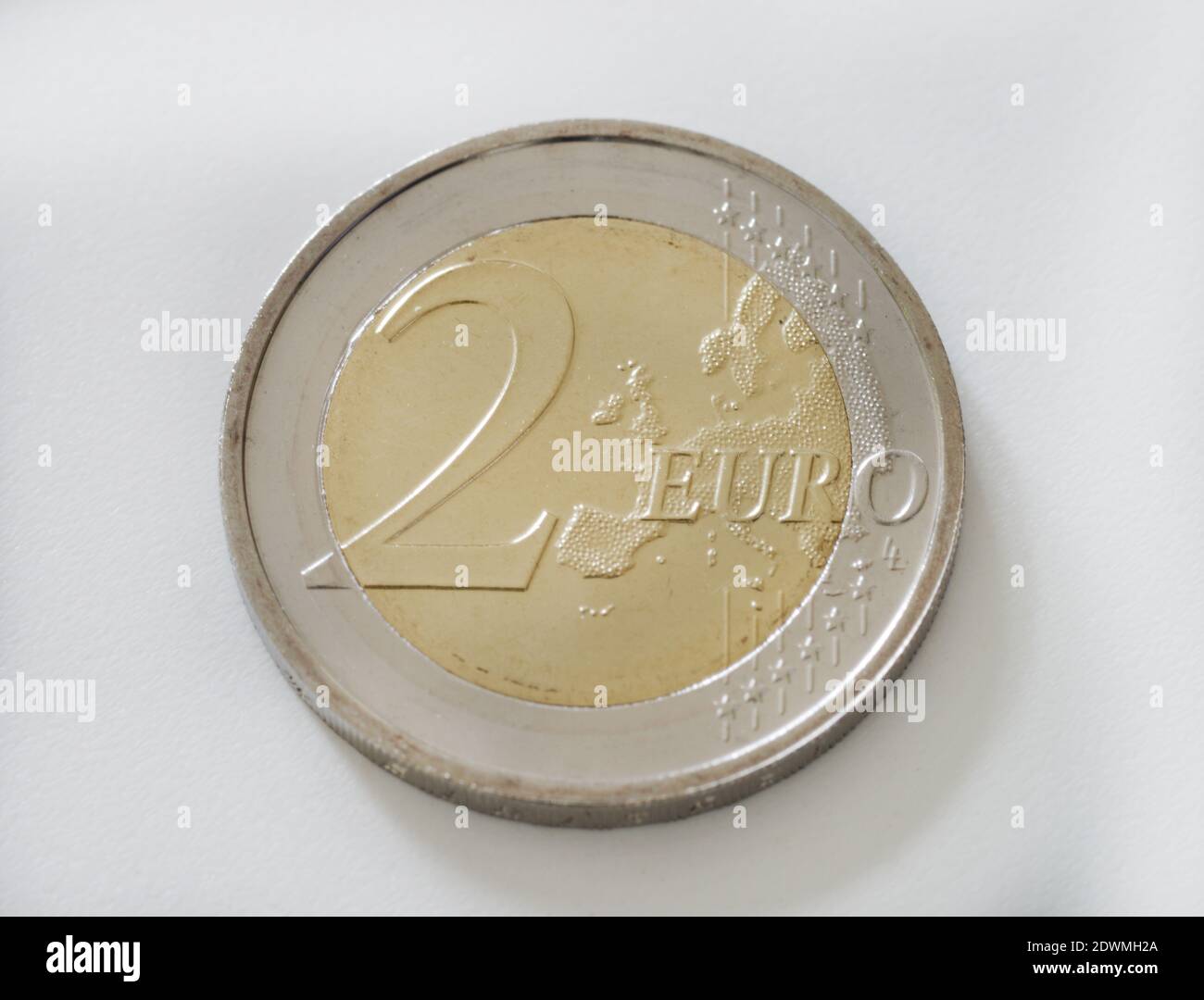 2 Euro Muenze Stock Photo