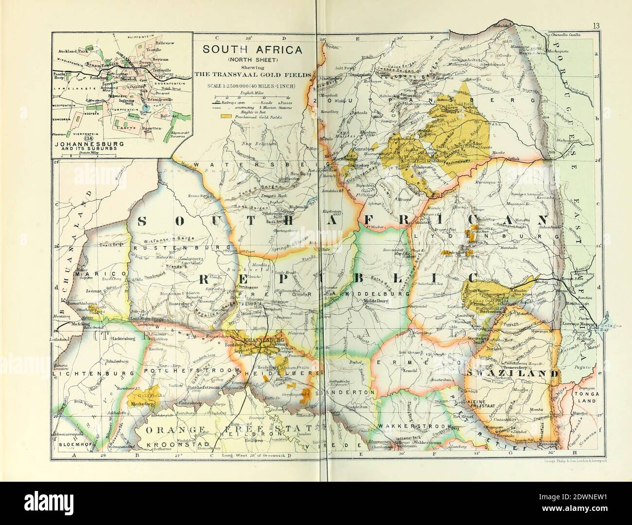 Transvaal South Africa Map