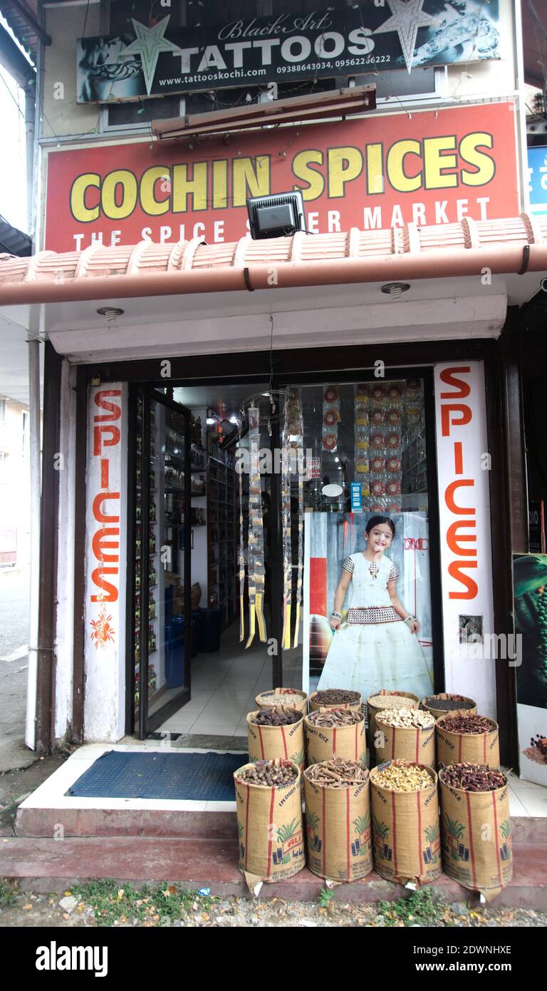 Spice Shop - Cochin, India Stock Photo