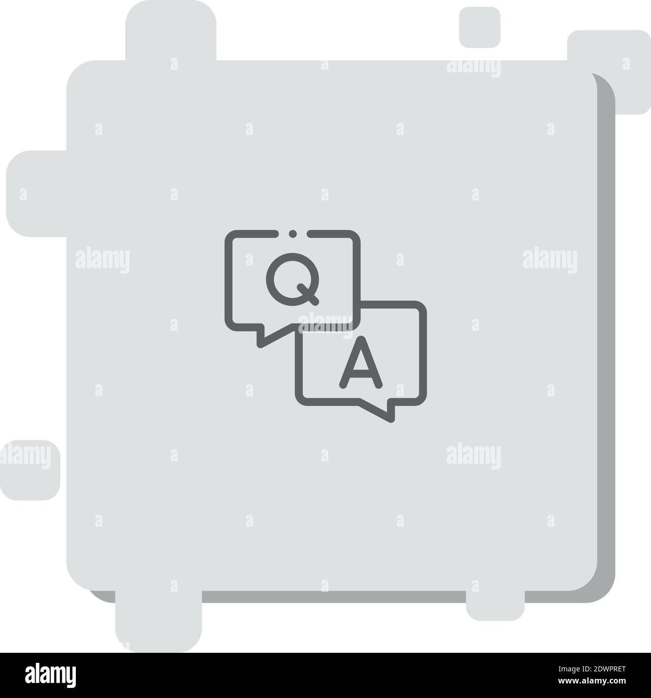 q&a vector icon modern simple vector illustration Stock Vector Image ...