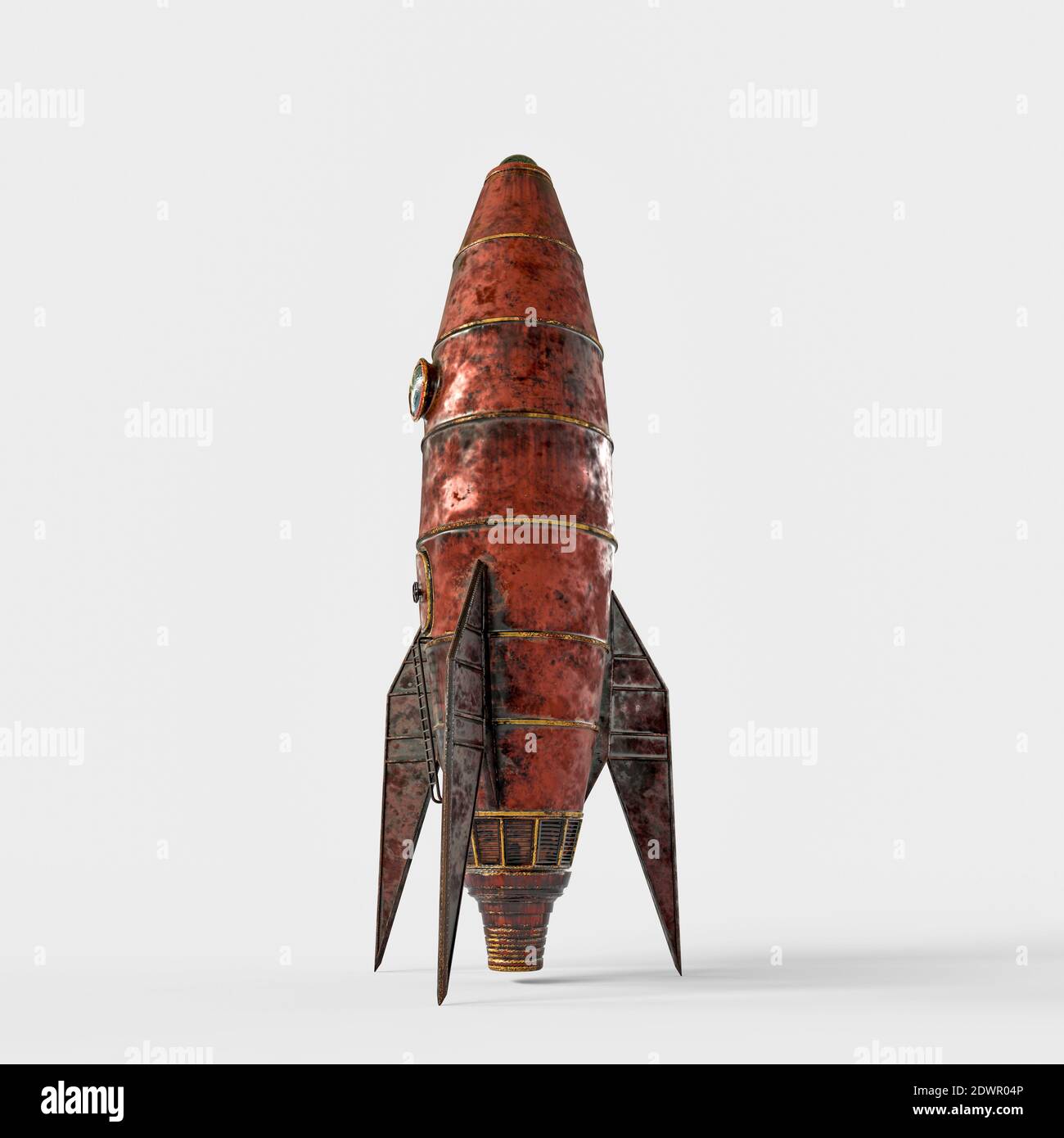 space rocket isolated on white background 3d illustration Stock Photo ...