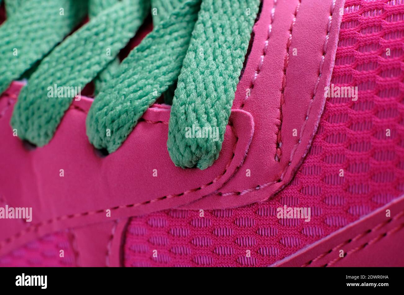 Green and shop pink trainers