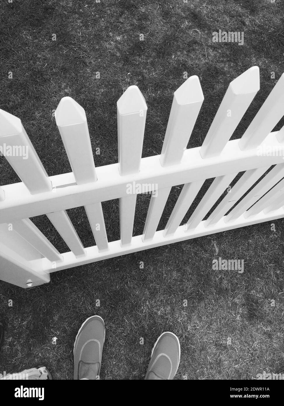 White Picket Fence Stock Photo Alamy