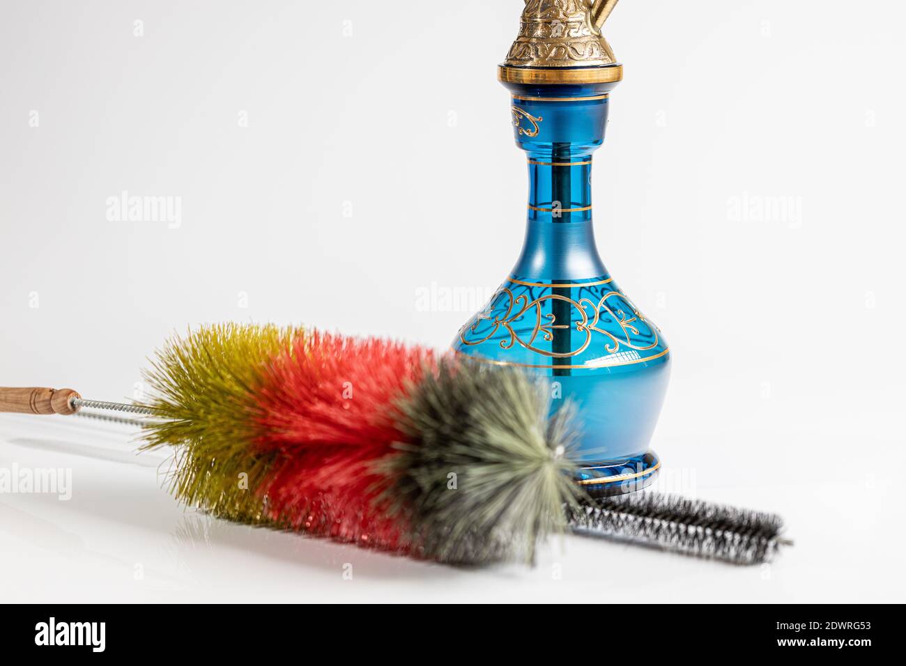 Steps to clean your hookah with cleaning set Stock Photo Alamy