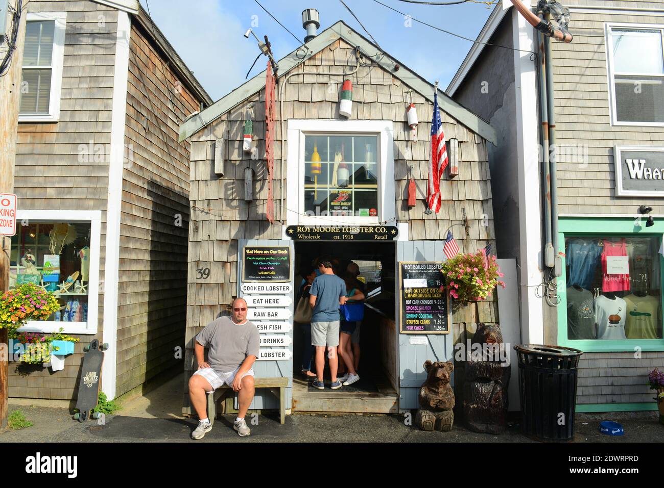 Roy Moore Lobster Company on Bearskin Neck in downtown Rockport