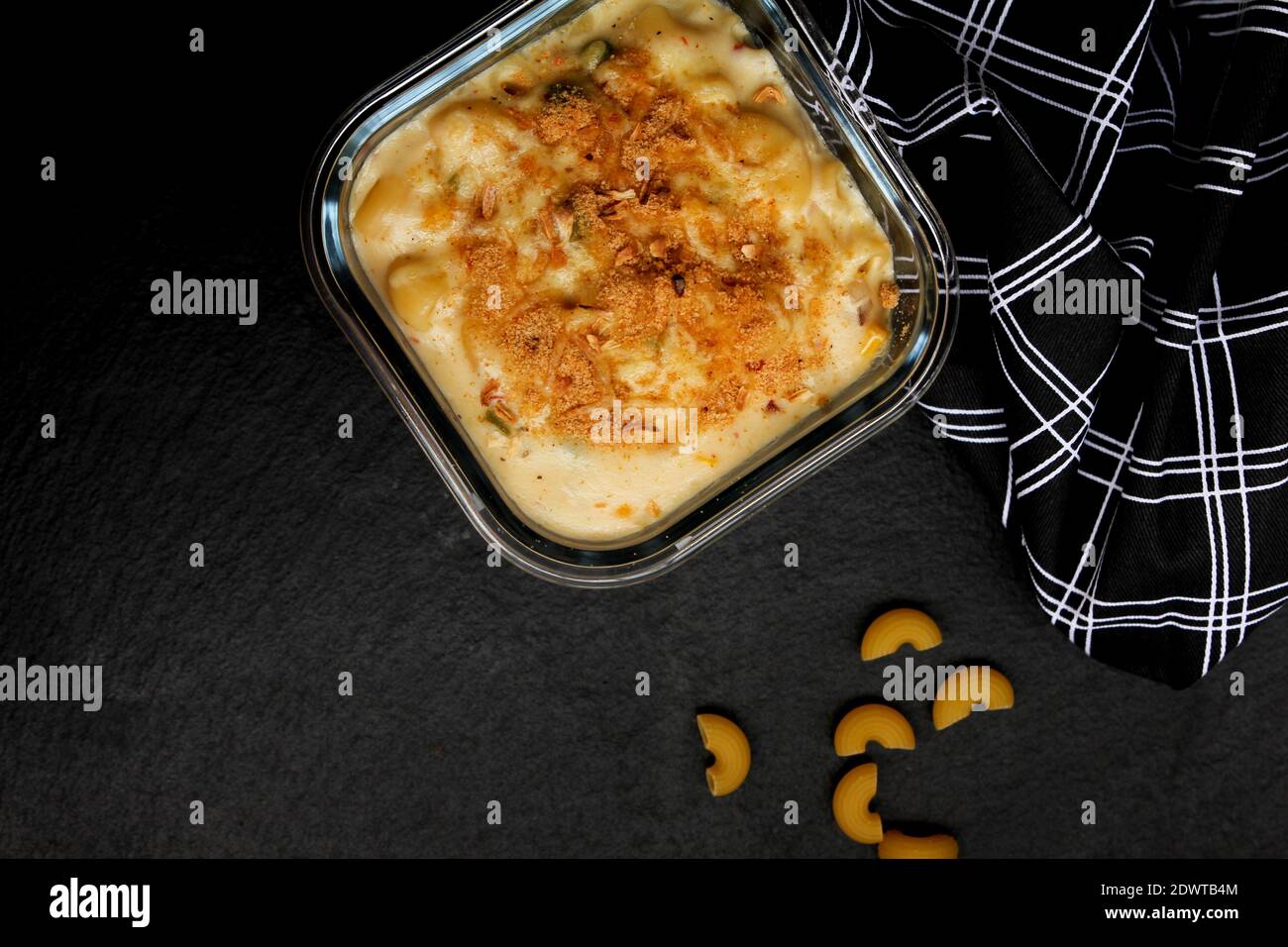 Mac and Cheese -  the ultimate comfort food Stock Photo