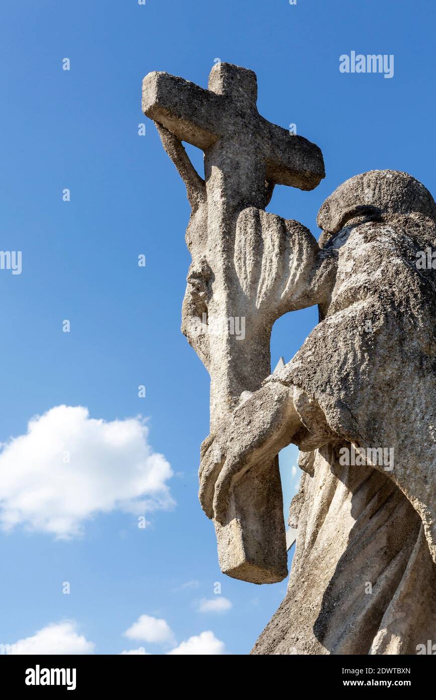 Religion, Steinkreuz Stock Photo