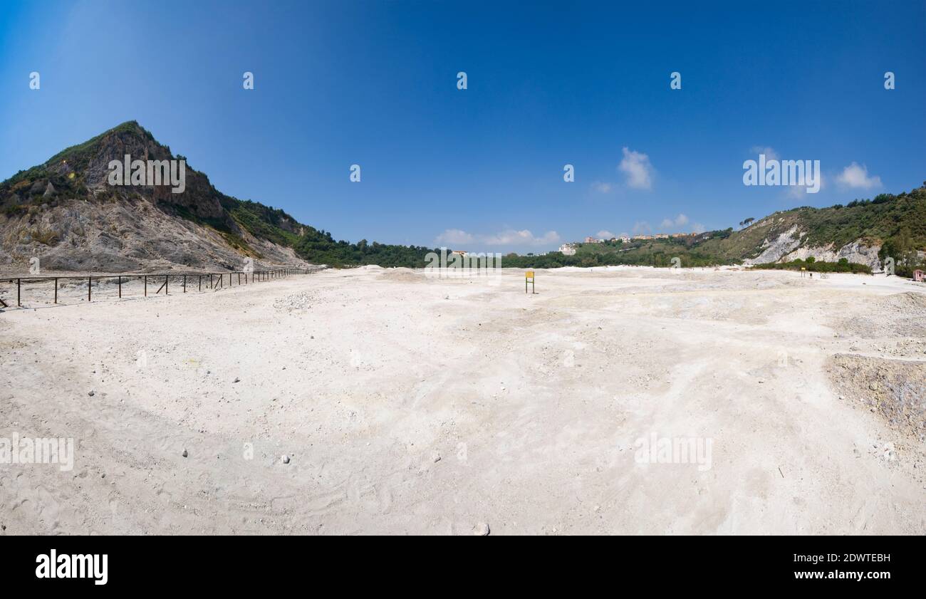 Solfatara volcano. Pozzuoli, Campi Flegrei (Phlegraean Fields), Naples, Campania, Italy Stock Photo