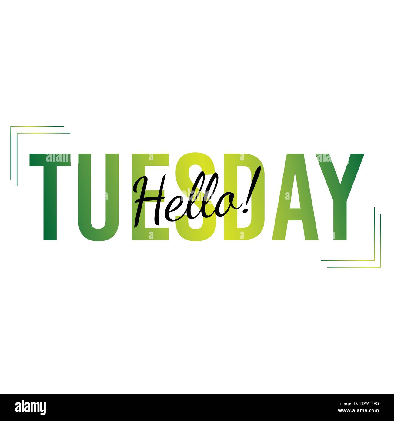 Work this morning tuesday Stock Vector Images - Alamy