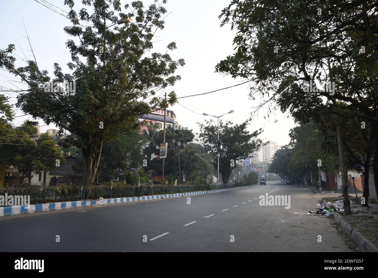 Kalikapur Road, Kolkata. Stock Photo