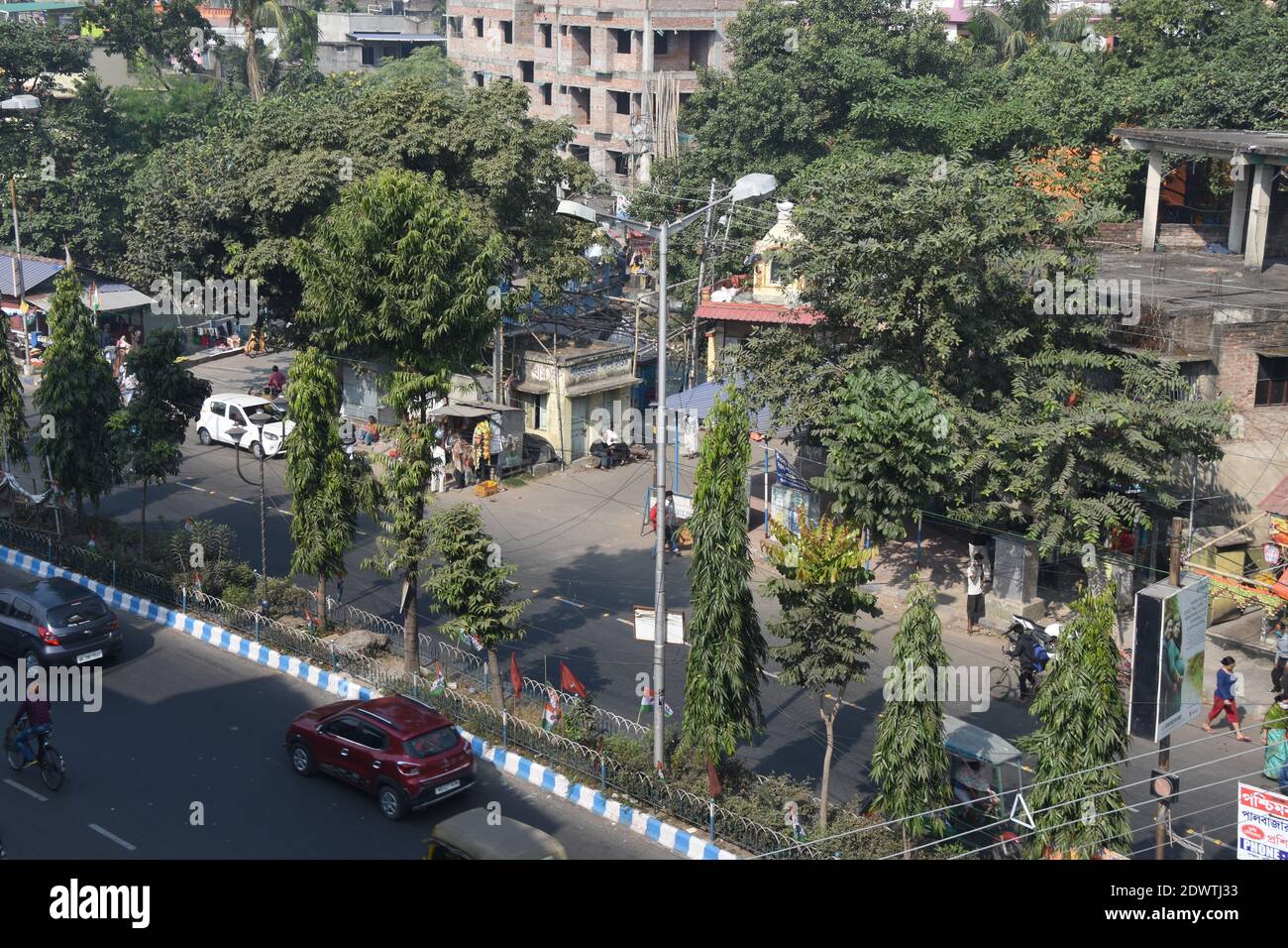 Sitala Mandir area. Kalikapur Road, Kolkata. Stock Photo