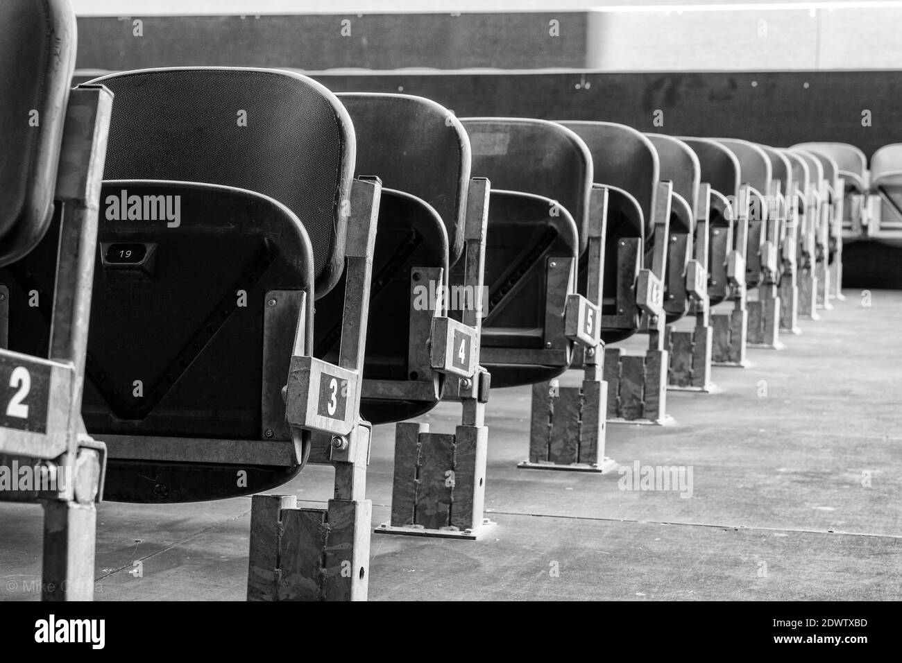 Empty Seats In Row Stock Photo Alamy