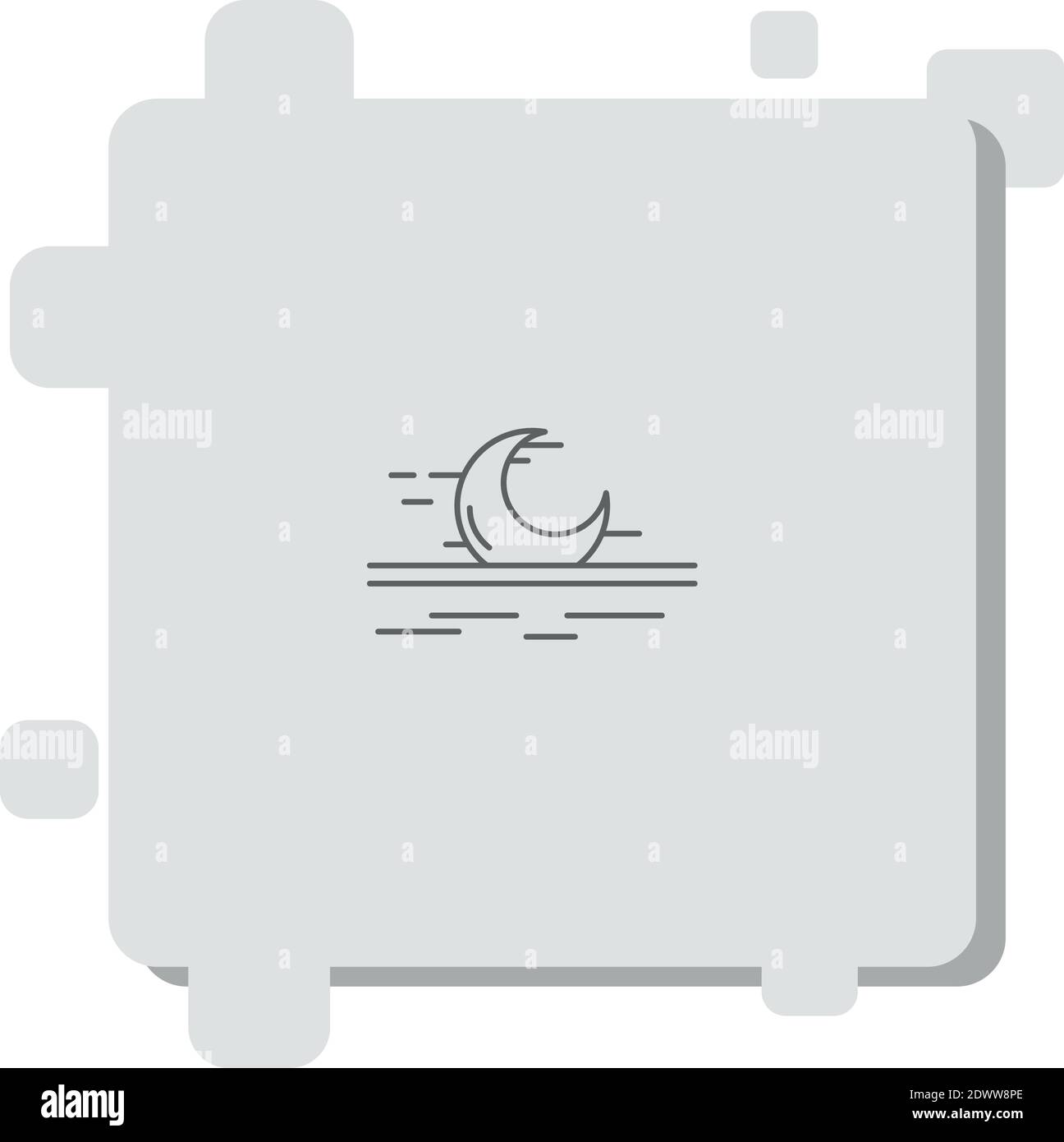 isha prayer vector icon modern simple vector illustration Stock Vector