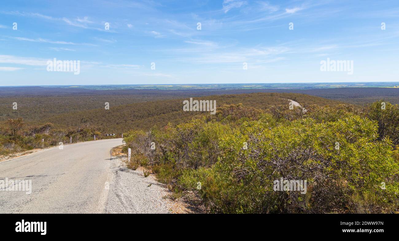 The amazing landscape in the Stirling Range Nationalpark north of Albany in southwestern Australia Stock Photo