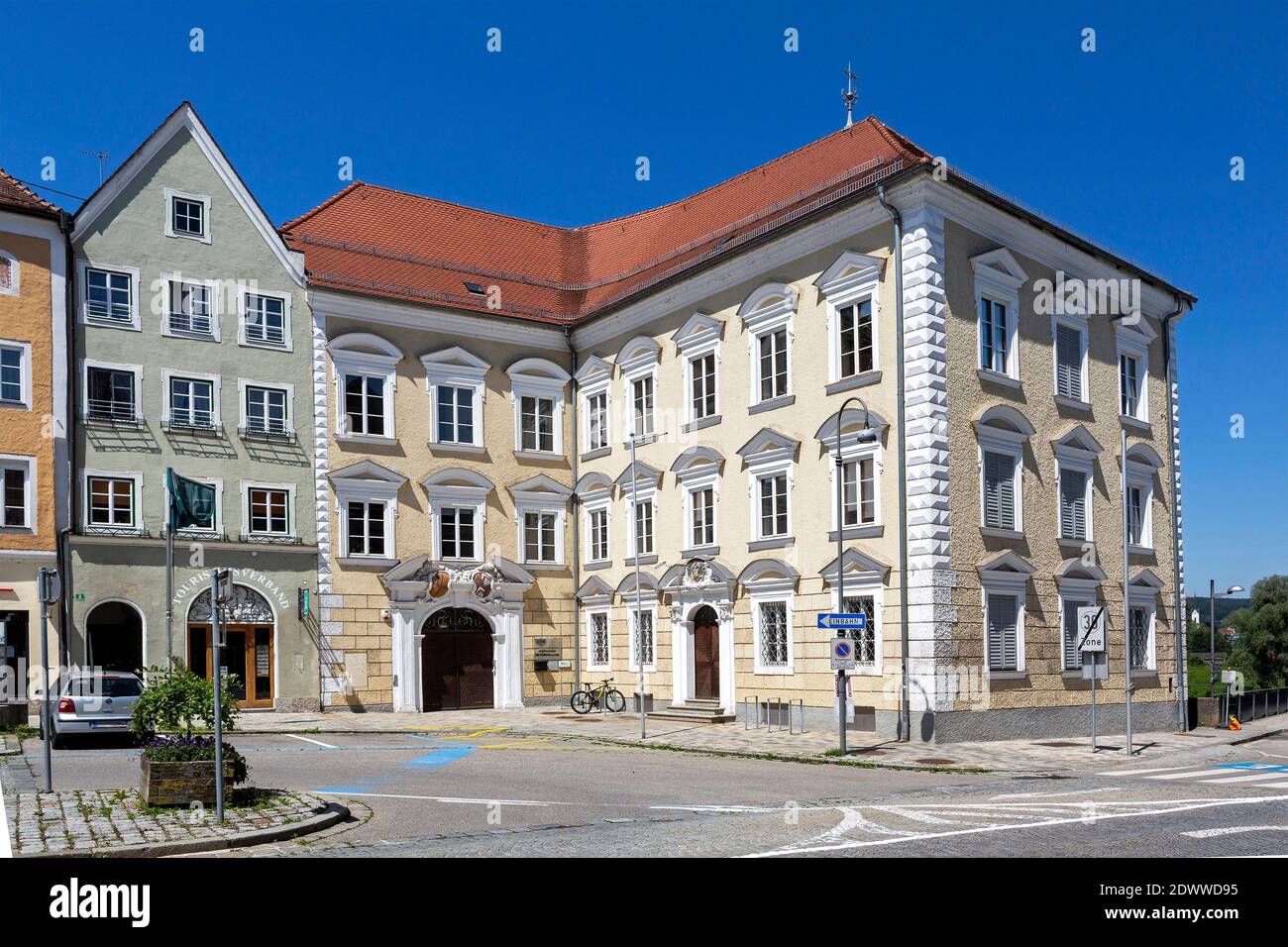 Bezirksgericht Braunau am Inn, OÖ, Österreich Stock Photo