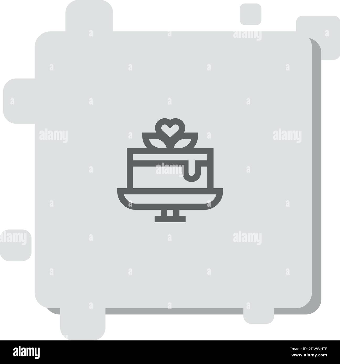 cake vector icon modern simple vector illustration Stock Vector Image ...