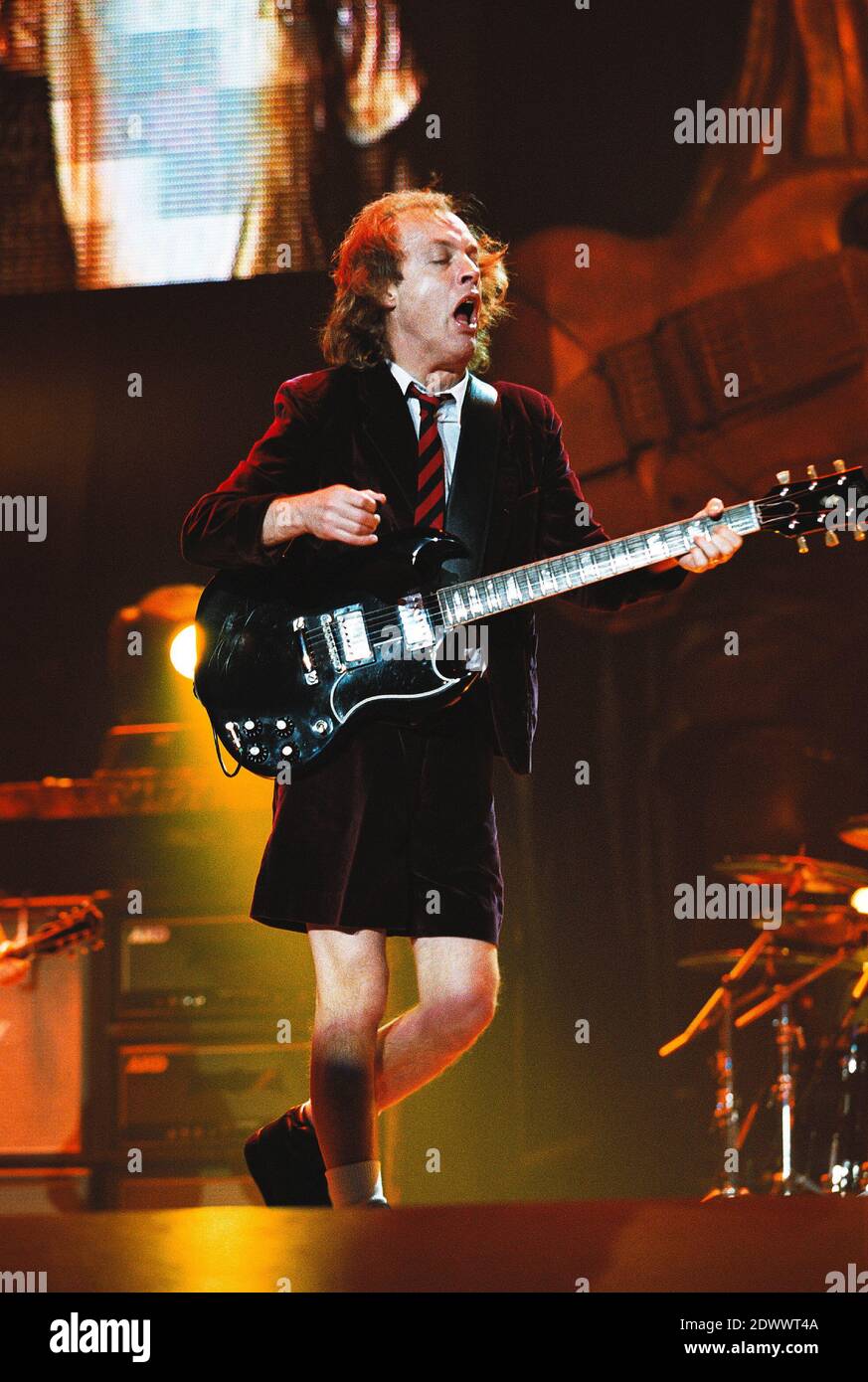 AC/DC in concert at the Birmingham NEC, UK. 28th November 2000 Stock Photo