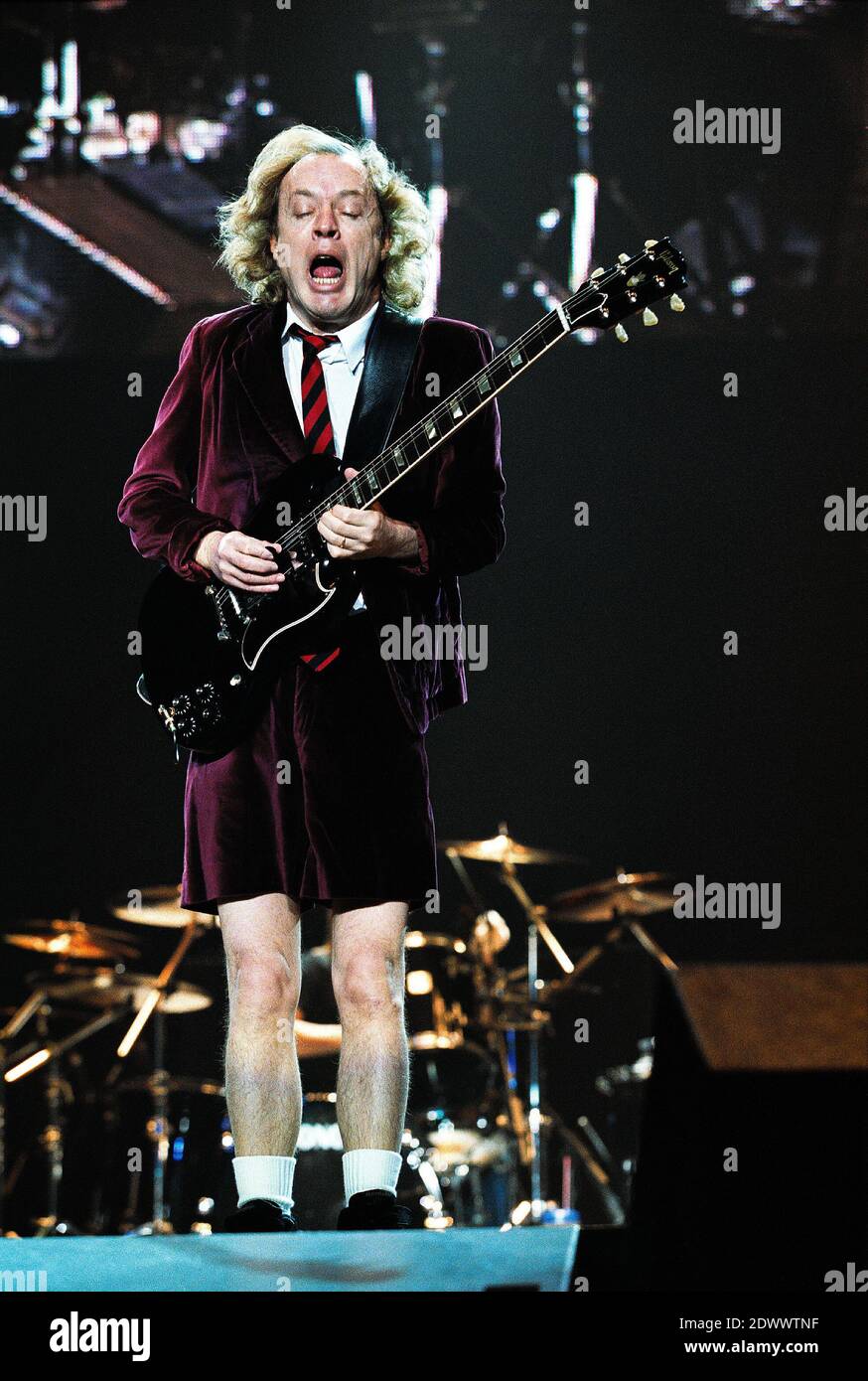 AC/DC in concert at the Birmingham NEC, UK. 28th November 2000 Stock ...