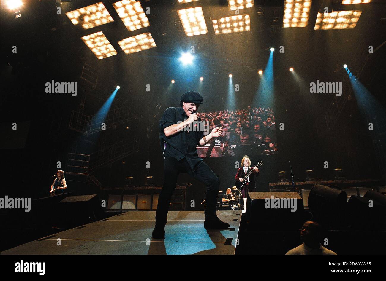 AC/DC in concert at the Birmingham NEC, UK. 28th November 2000 Stock Photo