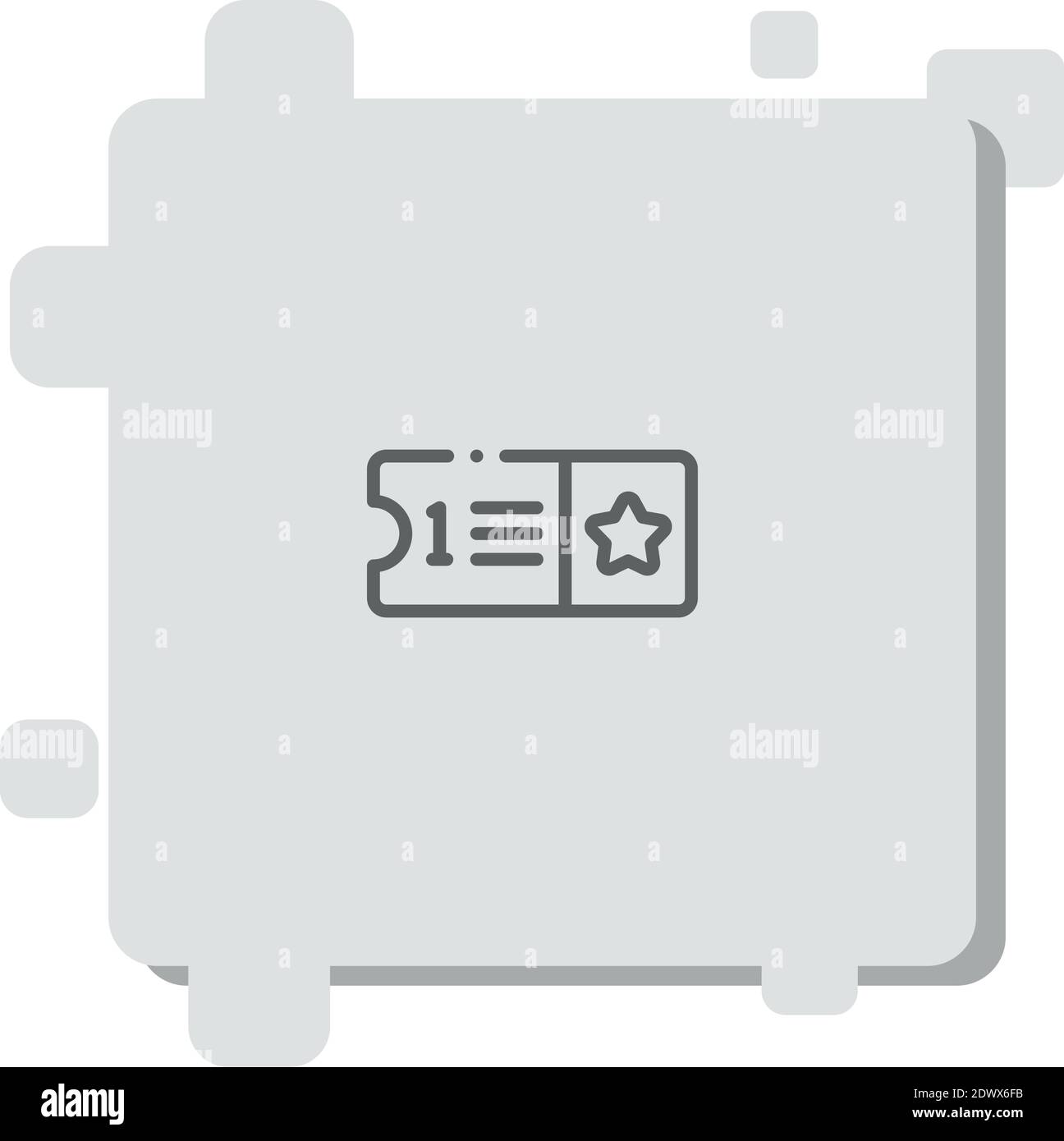 ticket vector icon modern simple vector illustration Stock Vector Image ...