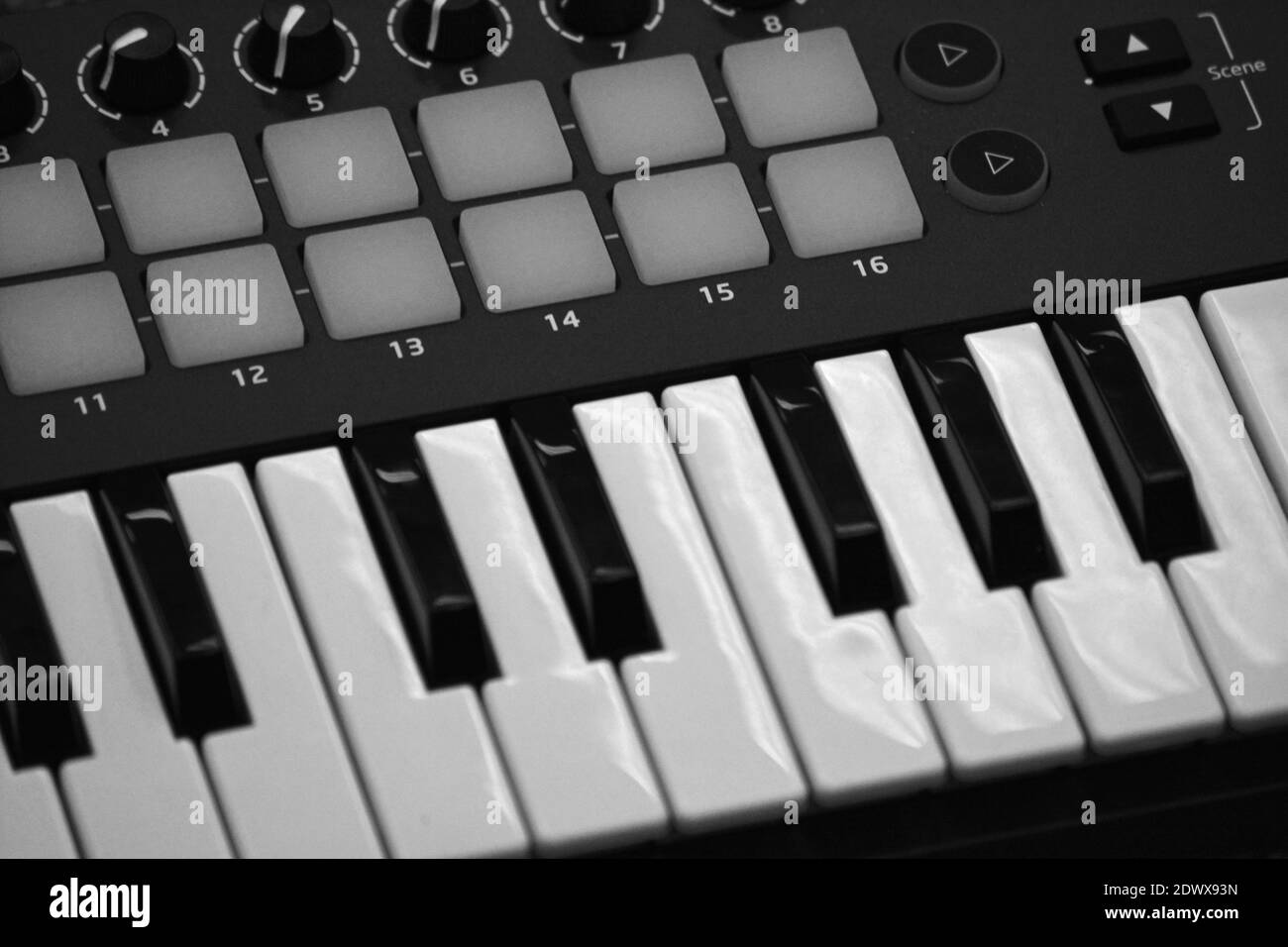 Side View Of Keyboard Black And White Stock Photos Images Page 2 Alamy