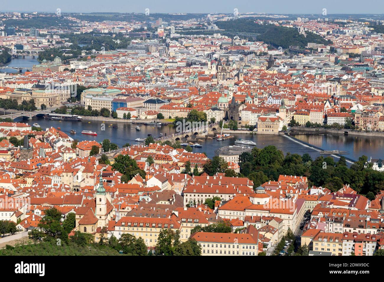 Blick über die Stadt Prag, Tschechien Stock Photo