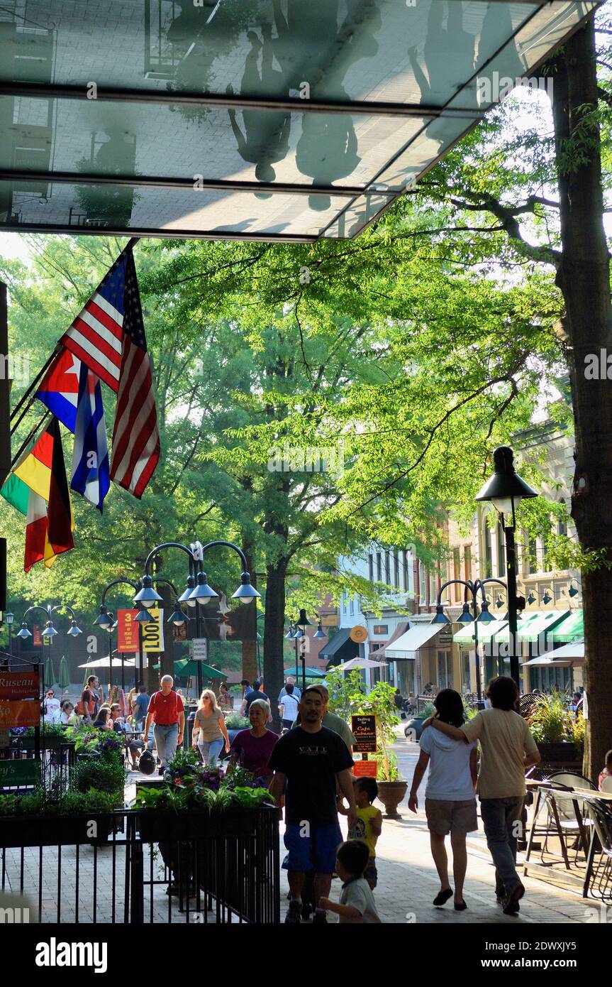 Historic Downtown Mall, Charlottesville, Virginia