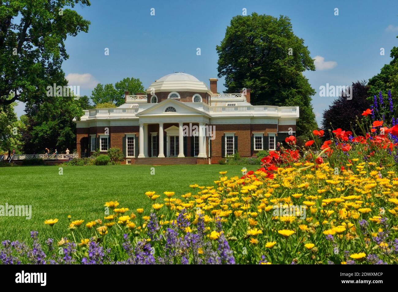 West Lawn & Garden at Monticello, Home of Thomas Jefferson