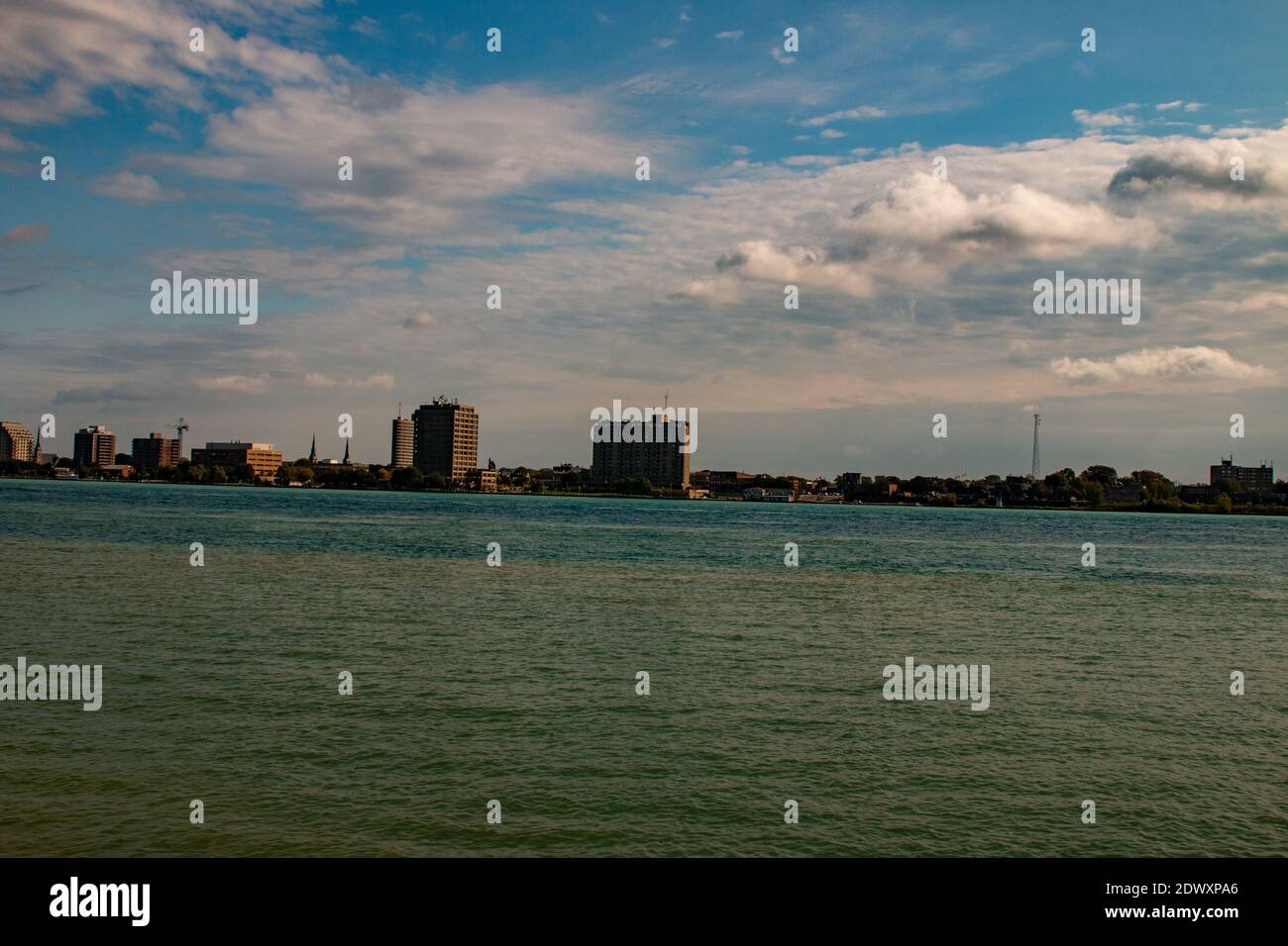 Beautiful aerial photo Port Huron Michigan USA Stock Photo Alamy
