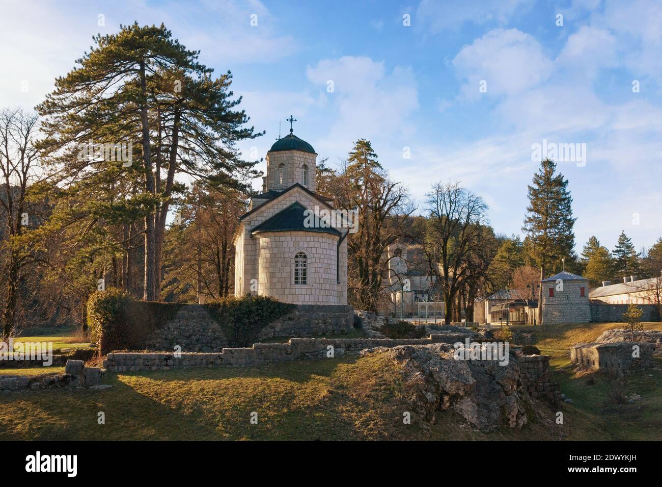 Ortodox church dedicated to the Birth of Our Lady. Cetinje, Montenegro Stock Photo