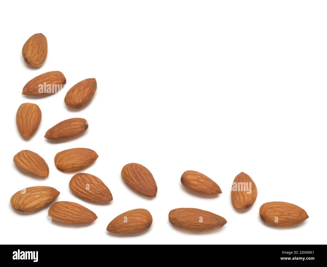 almonds isolated on white background Stock Photo - Alamy