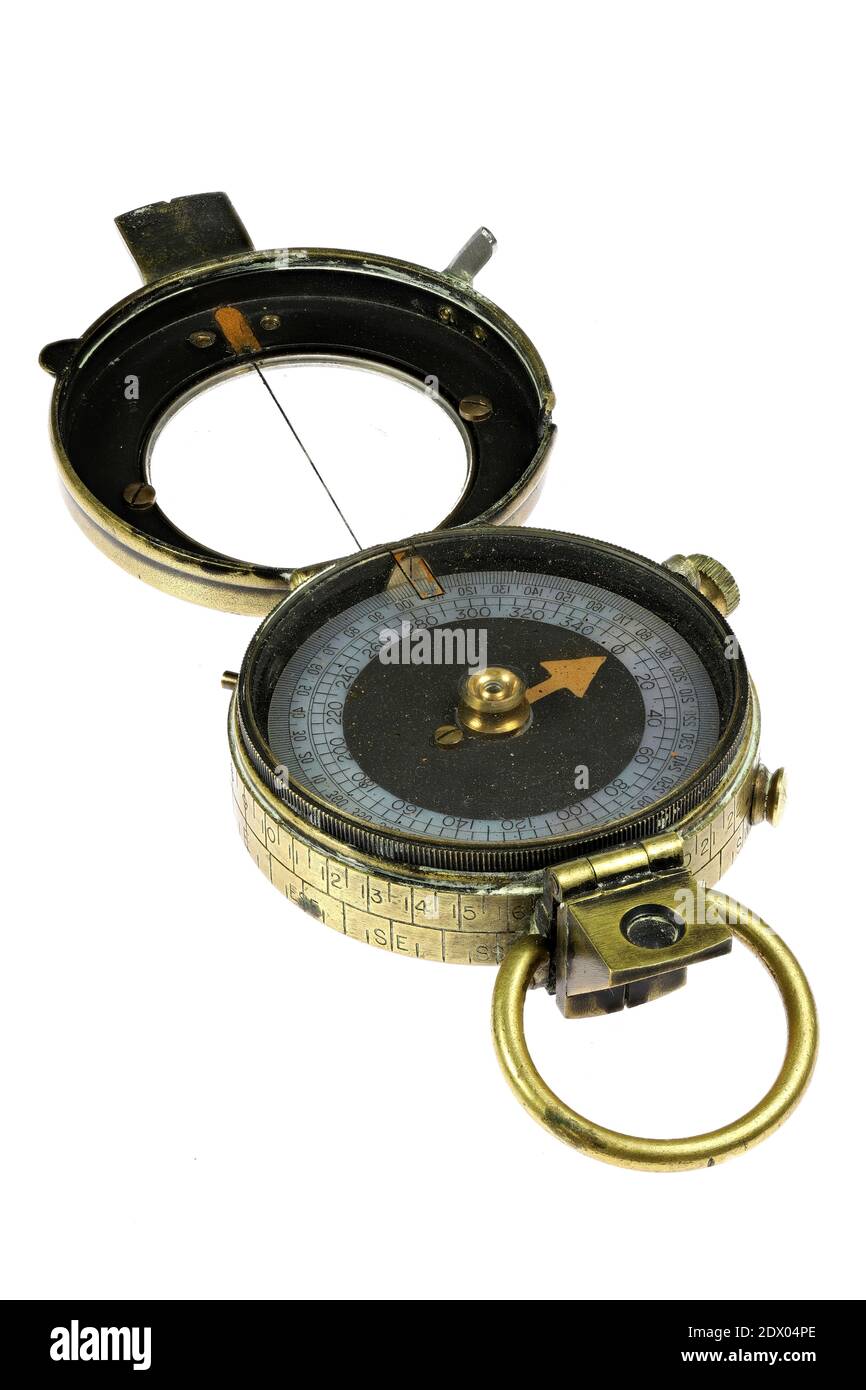 portable bearing compass isolated on white background Stock Photo Alamy