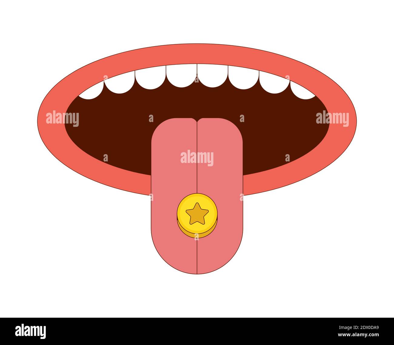 Tongue with drug ecstasy pill vector illustration in cartoon style Stock  Vector Image & Art - Alamy