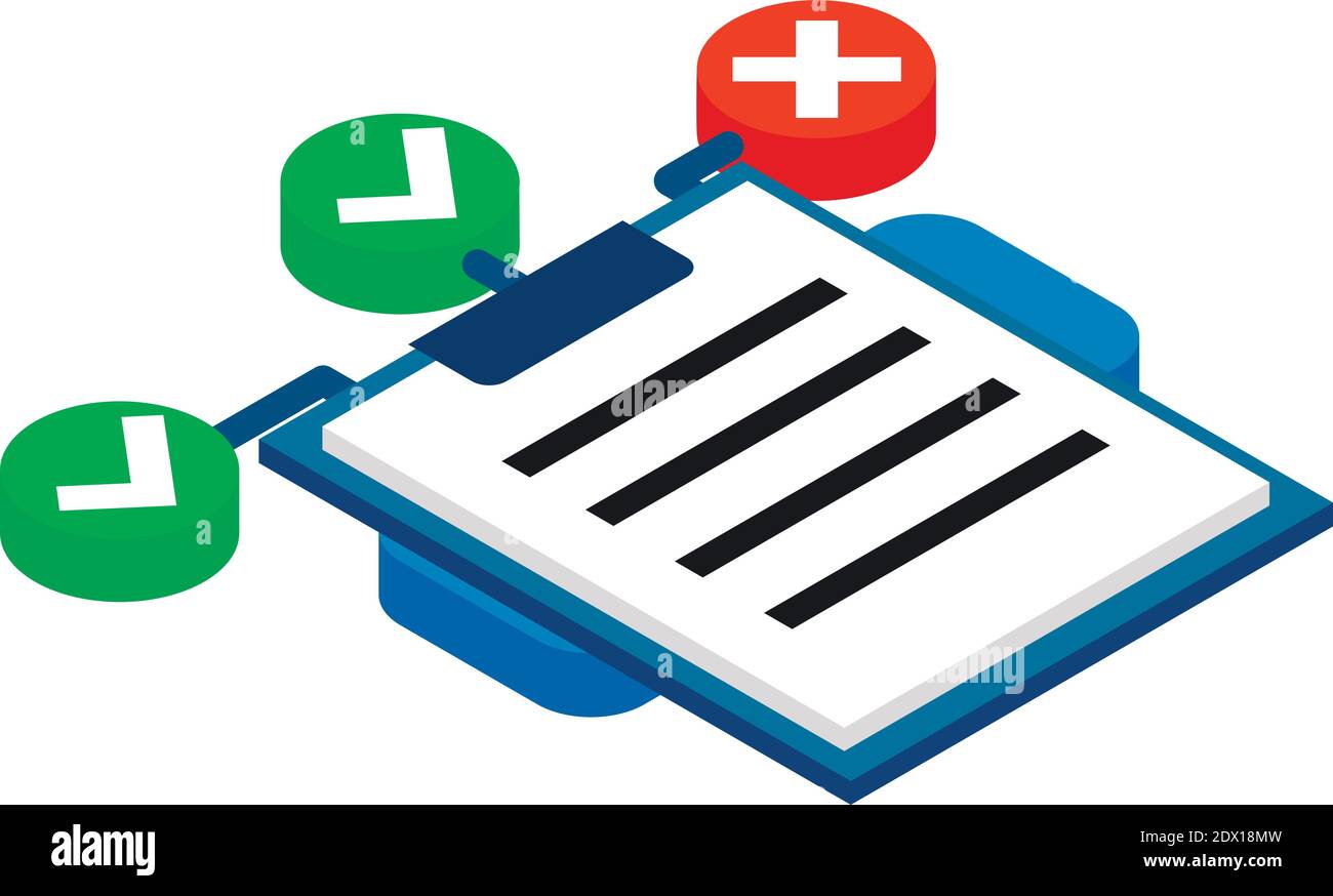 Strategy plan icon. Isometric illustration of strategy plan vector icon for web Stock Vector