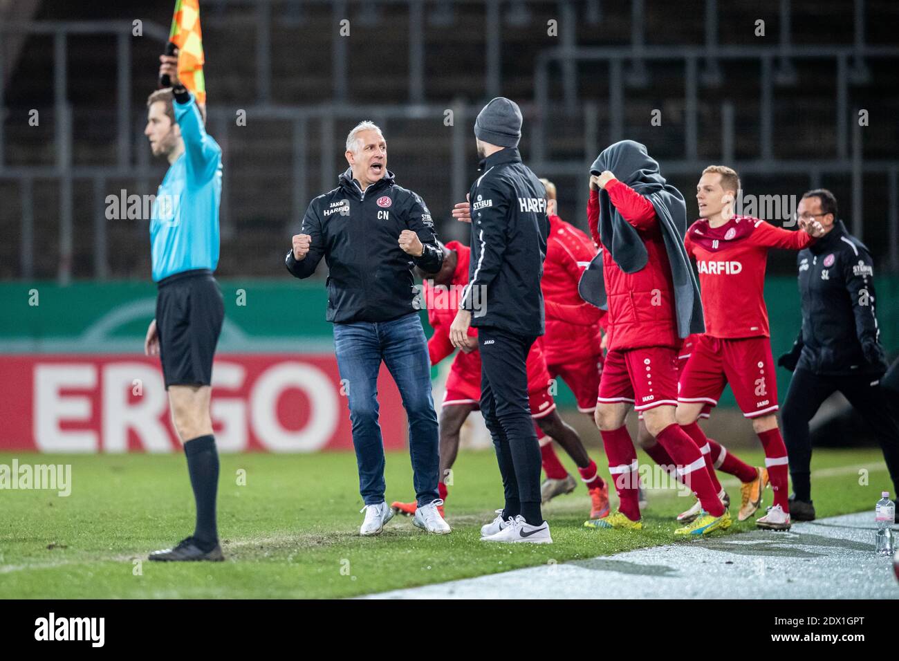 Essen Germany 23rd Dec 2020 Football Dfb Cup Rot Weiss Essen Fortuna Dusseldorf 2nd Round At