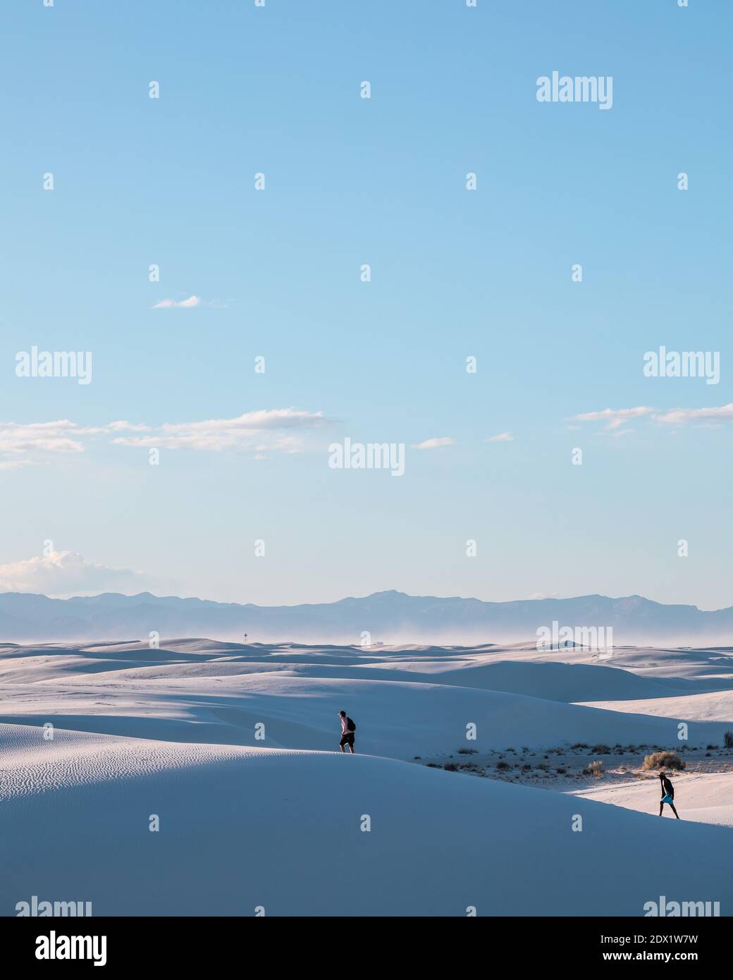 Sunset Photos of White Sands National Park during the summer Stock Photo
